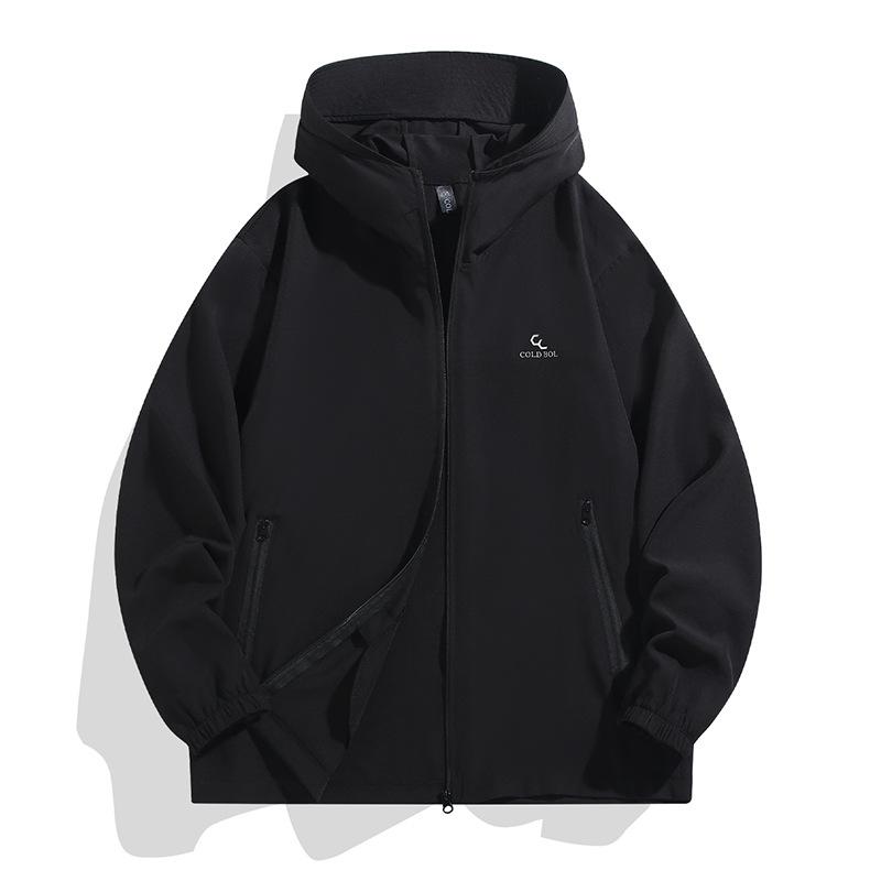 방출 의상 맨즈 탑스 파커 푸드 첨부 피싱 웨어 낚시 옷 접촉 냉감 얇은 긴소매 묶음 큰 사이즈 느긋하게 자외선 대책 UV컷 아우터 발수 속건 평상시 사용 레저 스포츠 아웃도어 자전거 등산 캠프 자전거