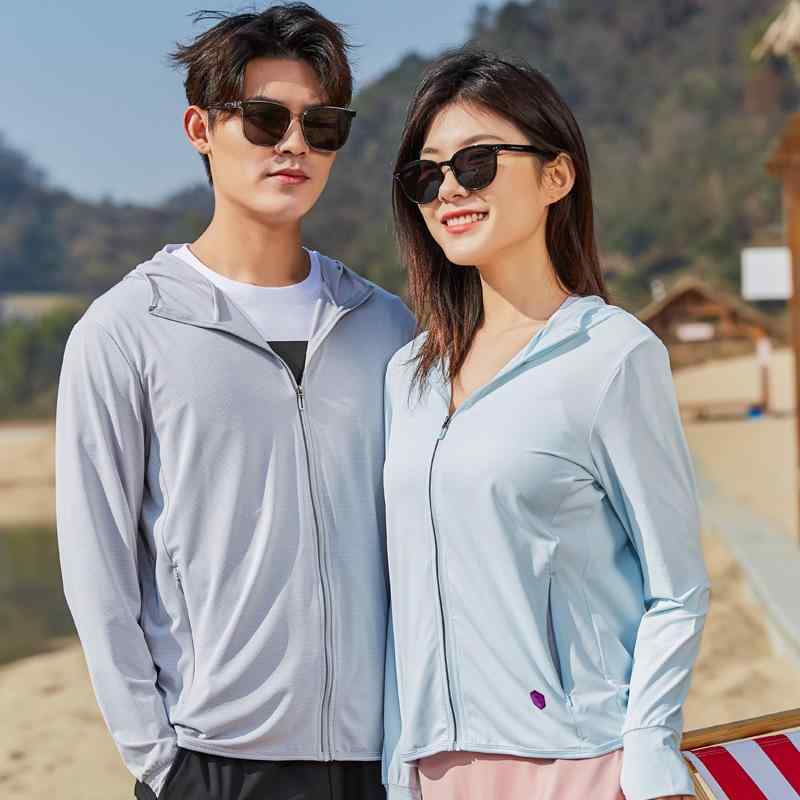 아우터 재킷 맨즈 레이디스 선크림 옷 접촉 냉감 피싱 웨어 uv컷 파커 후드 첨부 지퍼 업 얇은 초박형 경량 통기성 차광 자외선 대책 방자외선 신축성 스트레치 스포츠