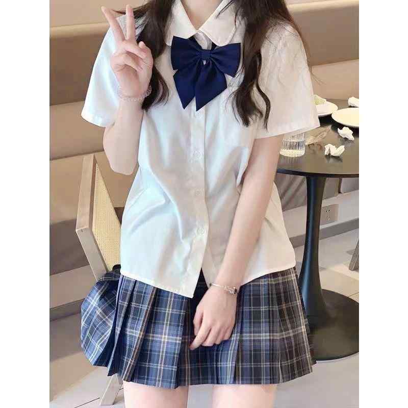 シャツ レディース 半袖 制服 JK制服 スクールシャツ トップス トップス 女子高生 ...