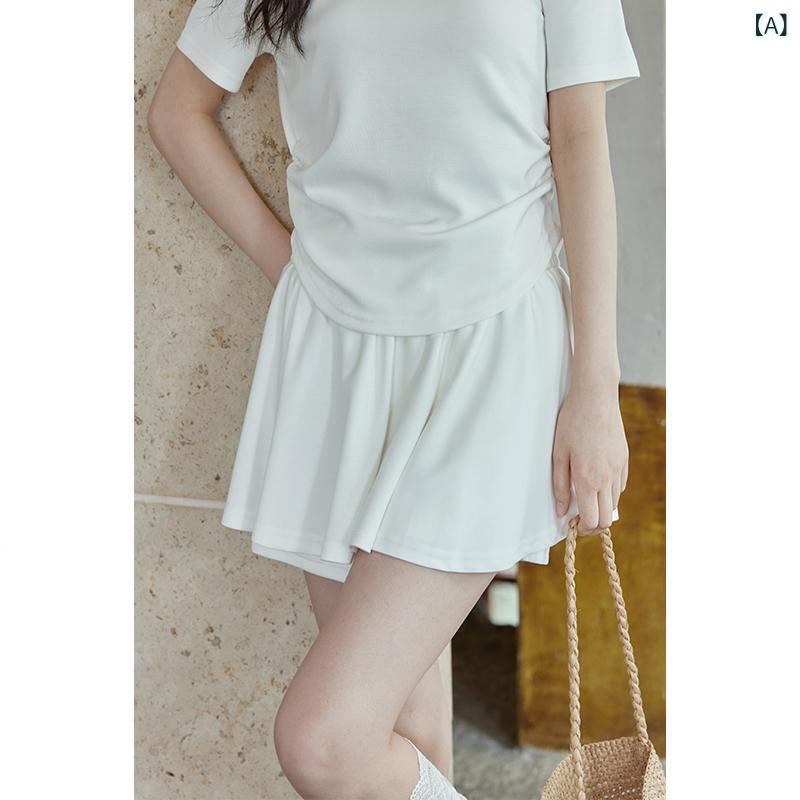 セットアップ レディース 半袖 Tシャツ ミニスカート 2点セット カジュアル ワンシ...