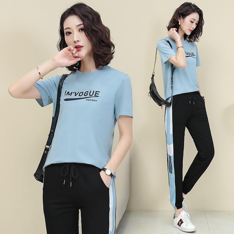 セットアップ レディース 半袖 トップス 丸首 ラウンドネック カットソー Tシャツ ...