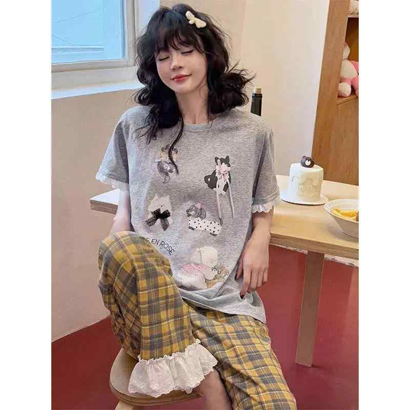 パジャマ レディース ルームウェア 部屋着 寝巻き 2点セット 上下セット セットア...