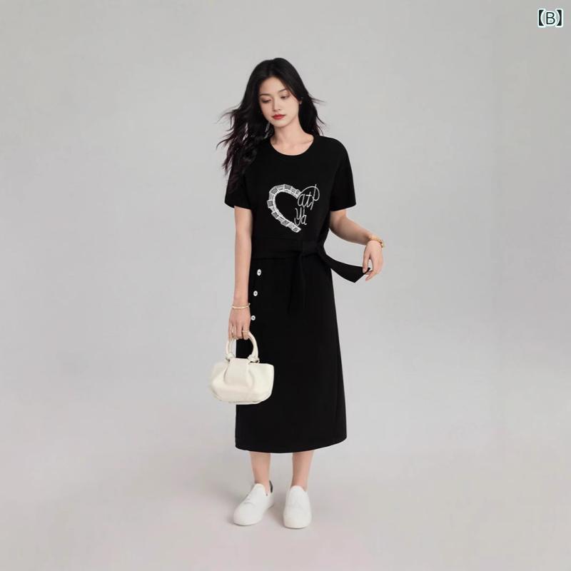 セットアップ レディース 夏 半袖 トップス Tシャツ 半袖Tシャツ 半袖カットソー ...