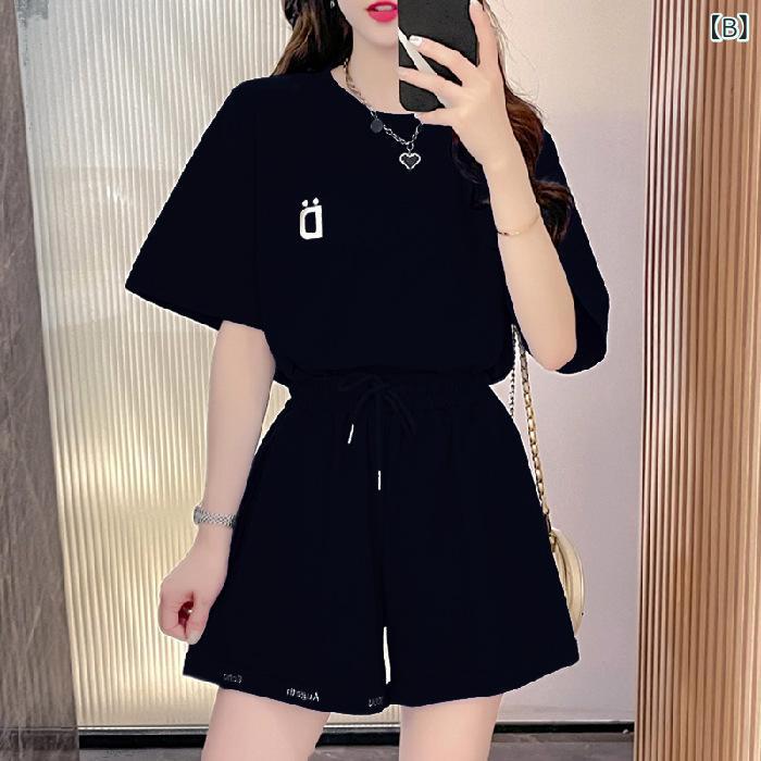セットアップ レディース 半袖 Tシャツ ショートパンツ 上下セット 2点セット トッ...
