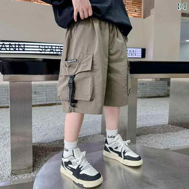 ショートパンツ キッズ 女の子 ハーフパンツ 五分丈 ワークパンツ 半ズボン 子供服...