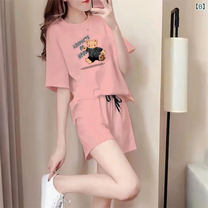 セットアップ レディース 半袖 Tシャツ ショートパンツ 睡衣 ルームウェア 部屋着 ...