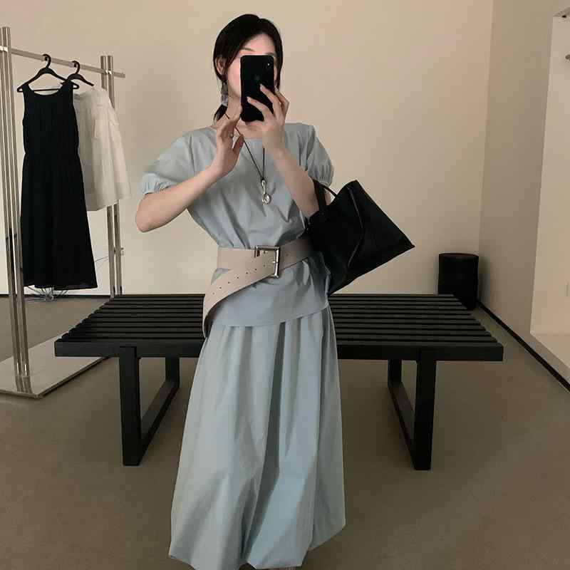 セットアップ レディース サマー ニット スカート セット 2点セット 半袖 Tシャツ ...