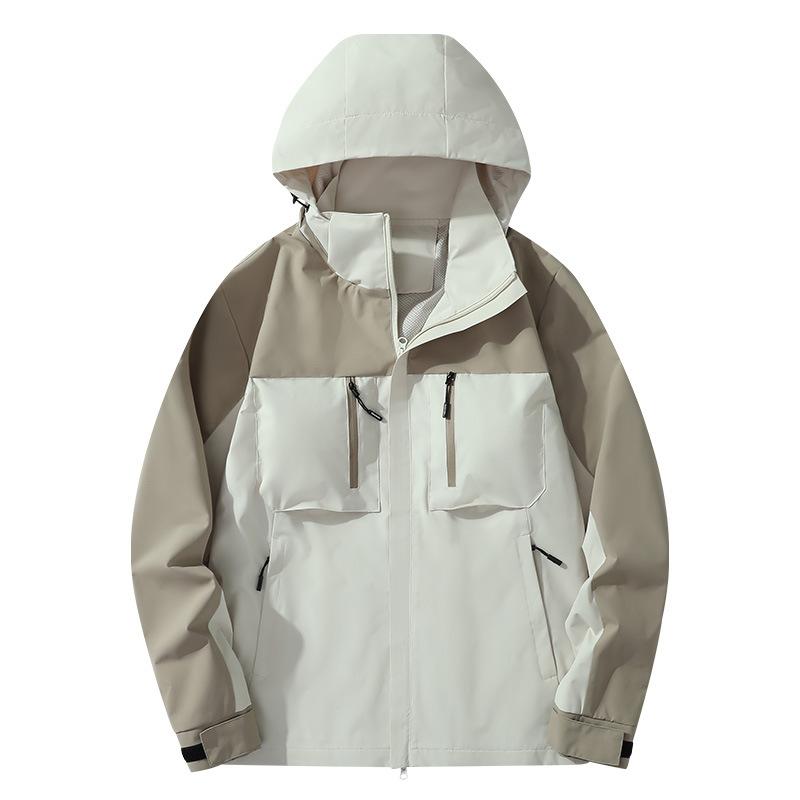 ジャケット メンズ レディース 登山服 ウインドブレーカー マウンテンパーカー アウター コート ペアルック 男女兼用 防風 防水 保暖 耐磨 軽量 アウトドア 登山 ハイキング キャンプ サイクリング 釣り トレッキング 春秋冬 ブラック 象牙 ピンク