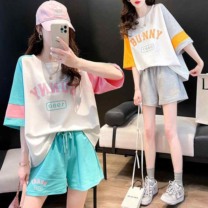 Tシャツ セットアップ レディース 半袖 ショートパンツ 2点セット カットソー 短パ...