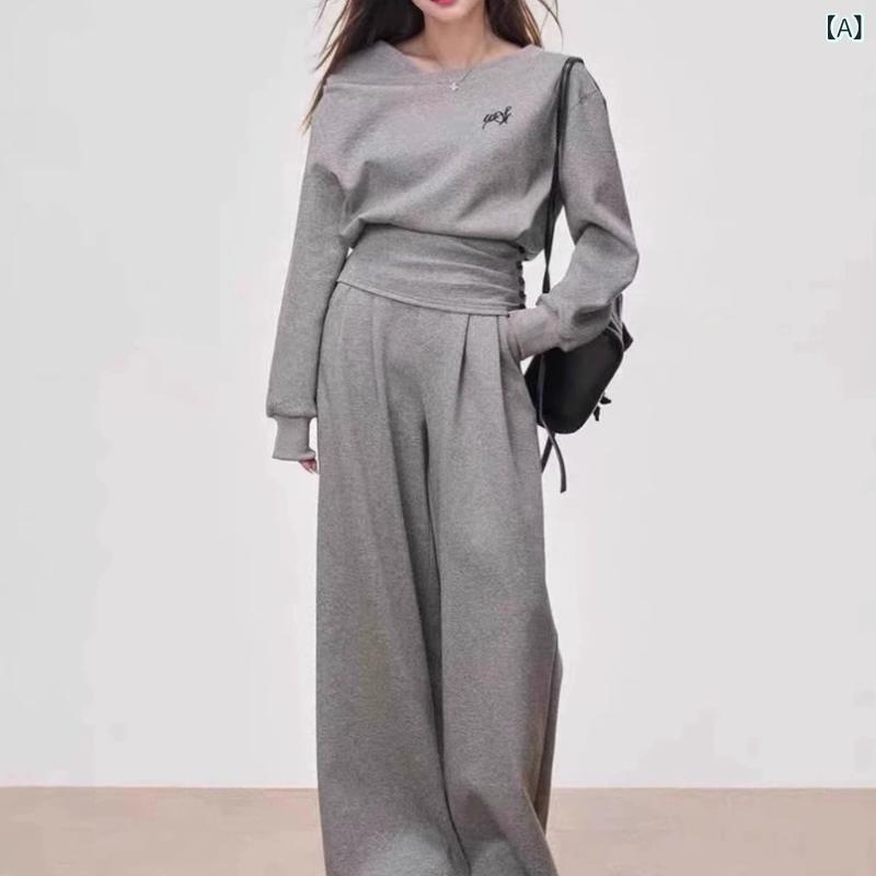 セットアップ レディース 2点セット 長袖 スウェット スエット トレーナー カット...