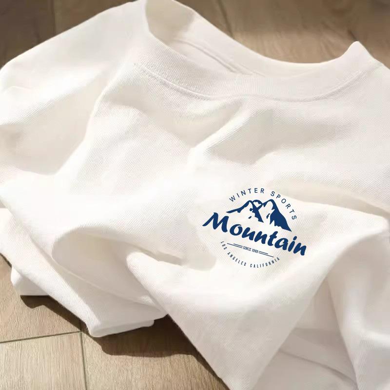 樂天商城 - Tシャツ レディース 半袖 トップス カットソー クルーネック 丸首 3Dプリント プリントTシャツ コットン 綿 精梳綿 カジュアル 韓国風 部屋着 ルームウェア 普段使い インナー プルオーバー 夏 サマー ホワイト アイボリー