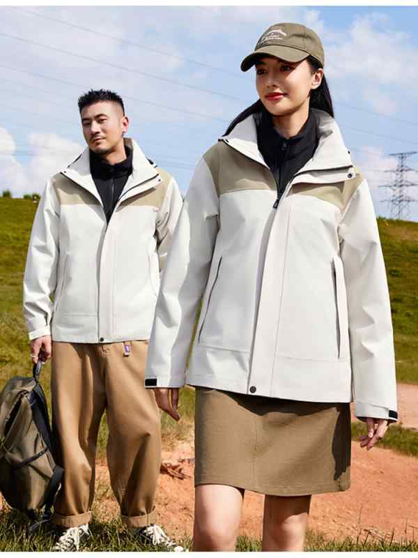 ジャケット アウター アウトドア 登山服 メンズ レディース フード付き フリース ダウンインナー 3WAY マウンテンパーカー 防風 防水 防寒 透湿 撥水 軽量 厚手 コート 秋冬 普段使い 旅行 キャンプ 釣り 自転車 丈夫 無地 ブラック