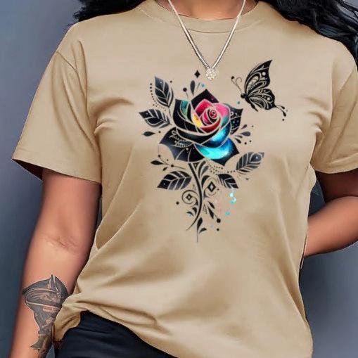 ・カテゴリ: Tシャツ・スタイル: ストリートカジュアル、快適カジュアル・主な素材: 綿 95%以上・ネックライン: クルーネック・袖丈: 半袖・袖型: レギュラースリーブ・シルエット: ルーズフィット・身丈: レギュラー丈（50cm超、65cm以下）・柄・デザイン: 3D効果プリント・カラー展開: ブラック、ホワイト、グリーン、レッド、ピンク、ダークグレー、ライトグレー、アプリコット、パープル、ライトパープル、カーキ、ネイビー・サイズ展開: S、M、L、XL、2XL、3XL・対象: ティーンエイジャー、男女兼用