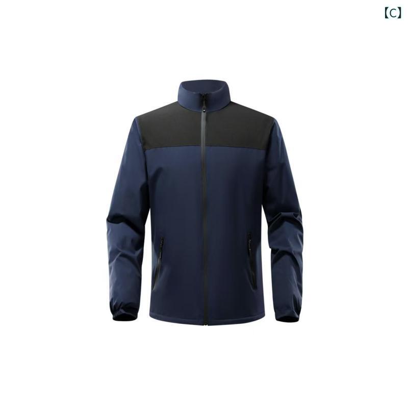 ジャケット メンズ レディース マウンテンパーカー ウィンドブレーカー アウター ブルゾン ワークウェア 登山 服 撥水 防風 保温 通気 耐摩耗 軽量 ストレッチ フードなし ジップアップ 前開き 秋冬用 普段使い アウトドア 旅行 キャンプ 深灰 紺 remake-buddy-10624462 リメイクバディー サンプル画像3