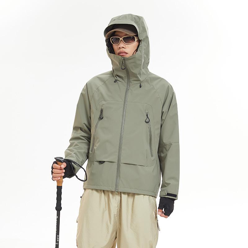 マウンテンパーカー メンズ レディース アウター ジャケット ブルゾン 登山服 ウインドブレーカー 防風 防水 撥水 フード付き ジャンパー ジップアップ ライトアウター ポケット 長袖 無地 春秋 軽量 釣り 登山 ハイキング キャンプ ブラック remake-buddy-10624971 リメイクバディー パッケージ画像
