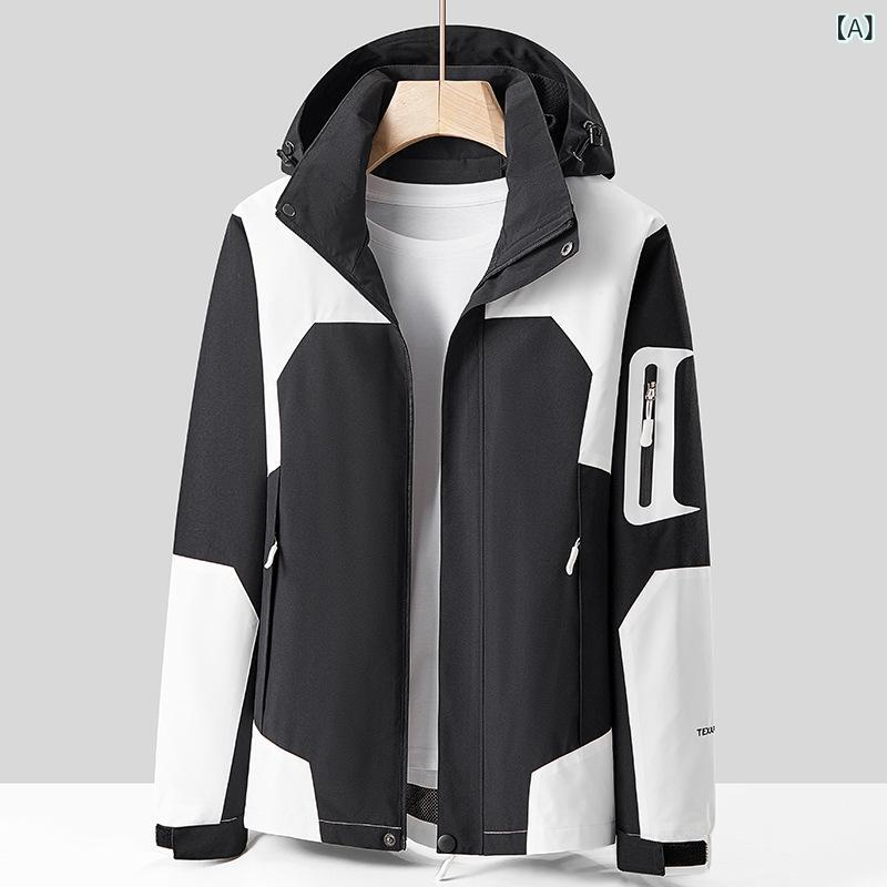 マウンテンパーカー メンズ レディース 男女兼用 アウトドア ジャケット アウター 撥水 防風 耐磨 登山服 登山 自転車 釣り キャンプ ハイキング トレッキング 迷彩 フード付き ジップアップ ウインドブレーカー 春秋 remake-buddy-10625422 リメイクバディー サンプル画像2