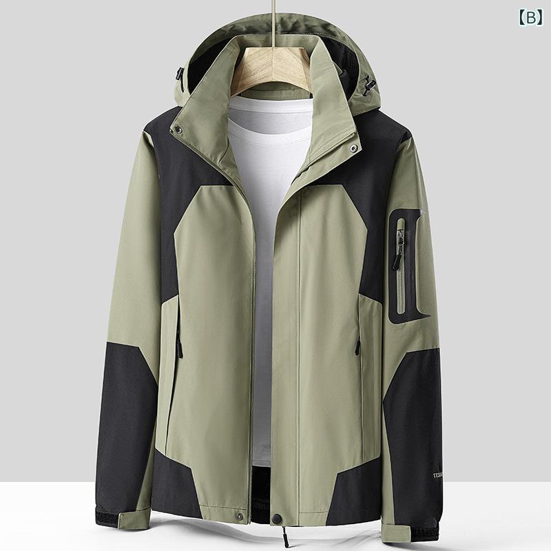 マウンテンパーカー メンズ レディース 男女兼用 アウトドア ジャケット アウター 撥水 防風 耐磨 登山服 登山 自転車 釣り キャンプ ハイキング トレッキング 迷彩 フード付き ジップアップ ウインドブレーカー 春秋 remake-buddy-10625422 リメイクバディー サンプル画像3
