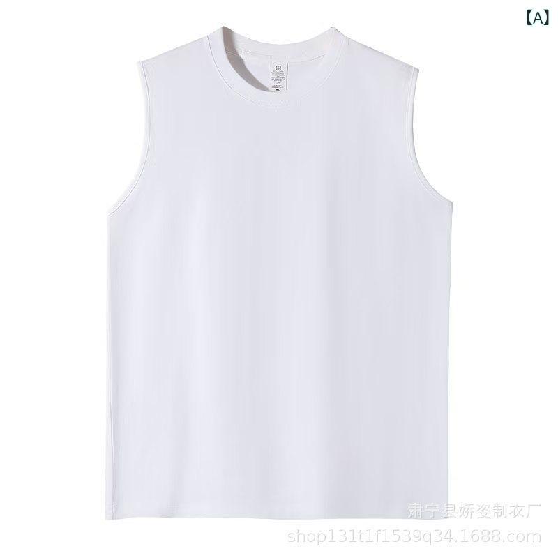 乐天商城 - タンクトップ メンズ トップス ノースリーブ Tシャツ インナーシャツ 綿100％ コットン 薄手 無地 ストライプ 普段使い デイリー クルーネック ゆったり 大きいサイズ 白 黒 グレー ティーン カジュアル シンプル