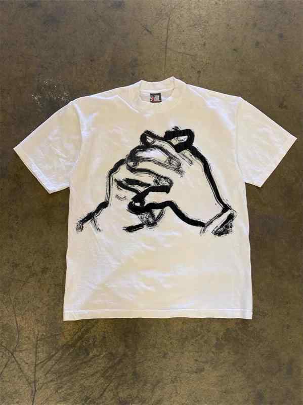 乐天商城 - Tシャツ メンズ レディース 半袖 クルーネック 丸首 カットソー トップス 250g 重磅 厚手 綿 コットン プルオーバー ルーズ ビッグシルエット オーバーサイズ プリント キャラクター グラフィック カジュアル ストリート 通気性 快適 夏 ホワ