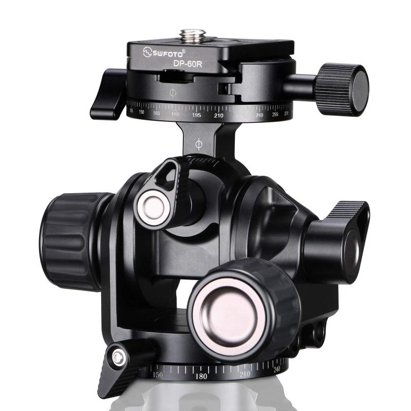 SWFOTO GH-PROギア雲台三脚パノラマ雲台耐荷重5KGまで建築風景写真に最適。
