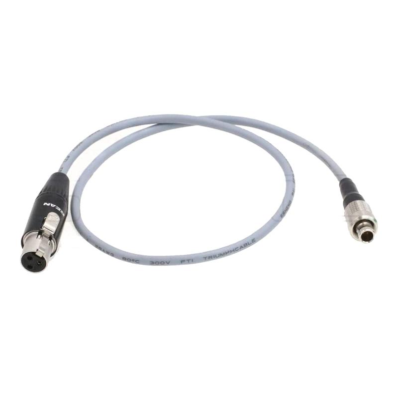 SZRMCC FVB.00.303Zaxcom用3ピンオス-TA3FミニXLR3ピンオーディオケーブルZFR300ZFR400 Sennheiser SK2000 Wisycom