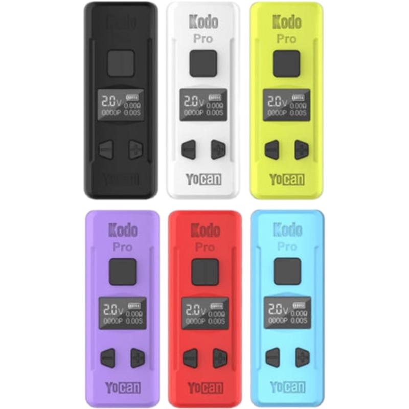 Yocan Kodo Pro 510規格 液晶付き コンパクトバッテリー Vape mini Mod ヴェポライザー (YELLOW)