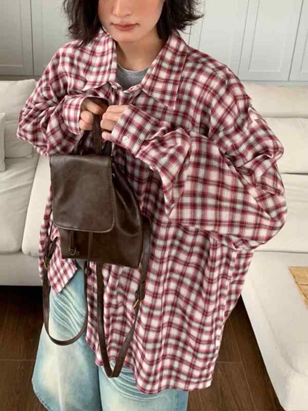 ・カテゴリ: 衬衫・スタイル: レトロ風・素材: 綿70%-80%・柄: ボーダー/チェック・袖丈: 長袖・加工: 形態安定加工・シルエット: ルーズフィット・着丈: ミドル丈(65cm超80cm以下)・襟型: レギュラーカラー・袖型: レギュラースリーブ・人気要素: バイカラー・カラー展開: レッド、ブルー、イエロー・サイズ展開: M、L、XL、XXL・テイスト: 文芸レトロ、ストリート系