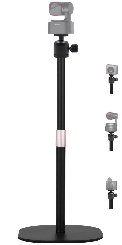 高耐久ウェブカメラスタンド、18インチの卓上ウェブカメラ三脚ホルダー OBSBOT Tiny 3 / Tiny 3 Lite/Tiny 2/ Tiny SE/Meet 2 / Meet SE/Meet SE/Meet/Tail Air/Tail 2ウェブ