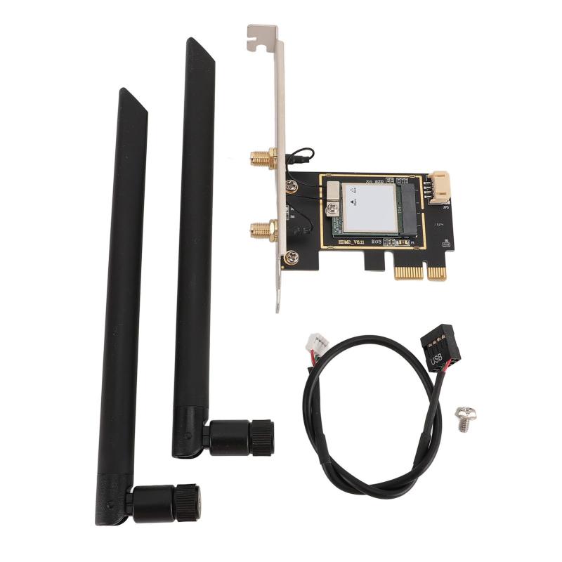 5400Mbps ネットワークカード、MT7925 トライバンド Bluetooth 5.3 PCIEx1 ワイヤレスアダプター 10 11、Linux、Ubuntu をサポート