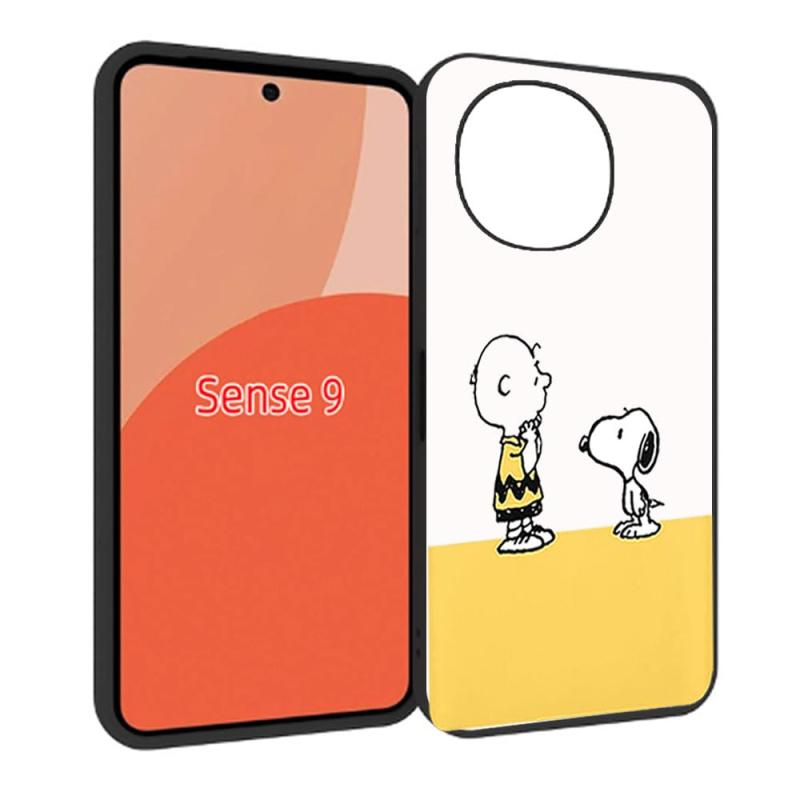 樂天商城 - FOR AQUOS sense9 スマホケース耐衝撃TPU背面アイデア黒かわいい柄スマホケースFOR AQUOS sense9 全面保護ケース落下防止（ ひそひそ話）