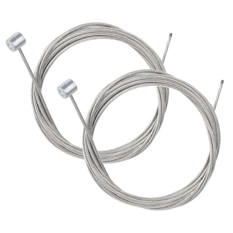 Bicycle Brake Inner Cable, 1.7m Length, Stainless Steel, Durable Bicycle Part, Repair Part, Road Bike, Mountain Bike, Replacement, Set of 2