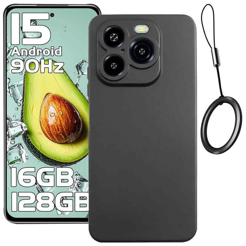 For Oukitel C65/C65 Pro スマホケース 汚れ防止 滑り止め り傷防止 落下防止 TPU素材です 軽量薄型 指紋防止 多機能クリエイティブリングバックル 衝撃吸収 HEFENGKU 耐久インストール簡単保護カバ