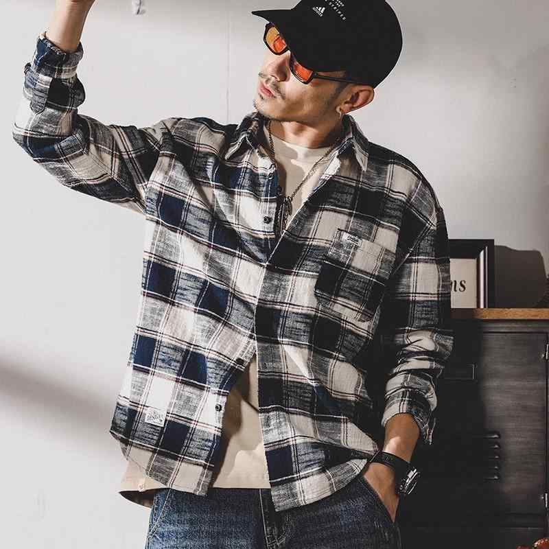 ・カテゴリ: 衬衫・スタイル: 美式复古・主な素材: 醋酯纤维・素材機能: 耐磨・編み目数: 40支・シルエット: 宽松型・襟型: 尖领・袖丈: 长袖・柄: 格子・厚さ: 普通・デザイン詳細: 口袋・カラー展開: 白色,酒红色・サイズ展開: M,L,XL,XXL,3XL,4XL,5XL・加工: 磨毛・対象: 男