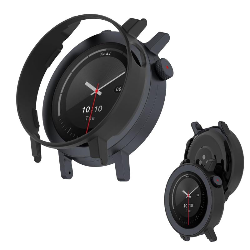 CMF By Nothing Watch 3 Pro 用 ケース 保護ケース 【NOUKAJU】PC素材 全面保護 装着簡単 耐衝撃 衝撃吸収 アクセサリー (ブラック)(2.0)