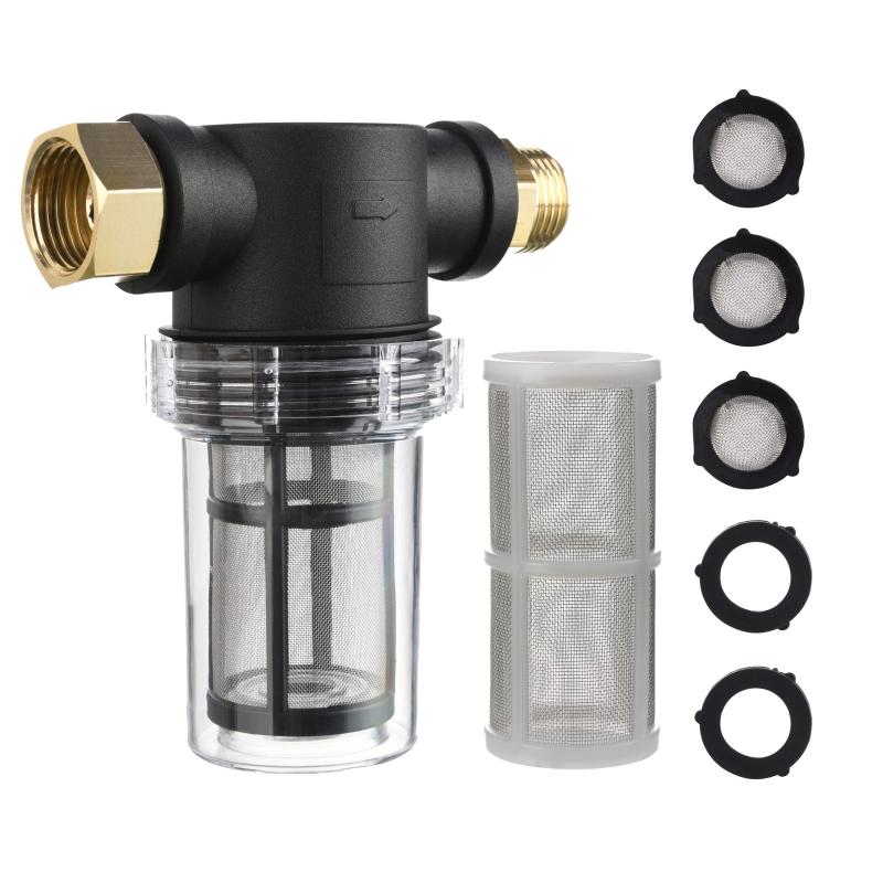 M MINGLE Garden Hose Filter for Pressure Washer Inlet