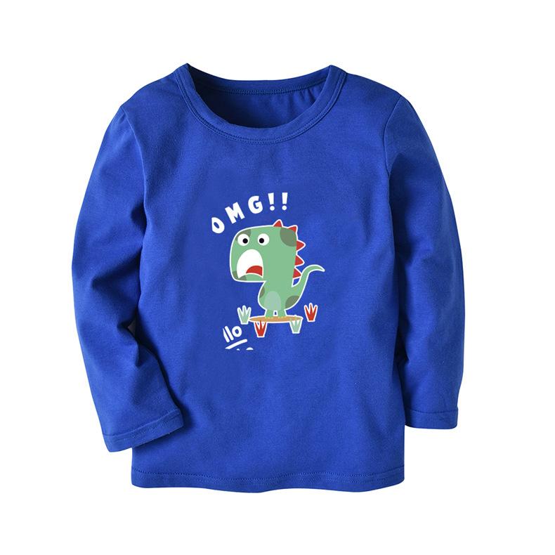 ・カテゴリ: キッズTシャツ・対象: 男の子・スタイル: 欧米風・袖丈: 長袖・対象年齢: 3〜8歳（100〜140cm）・生地加工: 柔軟加工・柄: ボーダー、無地、キャラクター・デザイン要素: スポーツ、ボーダー、田園風、可愛い、プリント、欧米風・主な素材: 綿100%・安全基準: B類・ネックライン: クルーネック・機能: 吸湿速乾・カラー: ホワイト、レッド、ライトブルー、ダークブルー、レッドボーダー・サイズ展開: 90cm、100cm、110cm、120cm、130cm、140cm