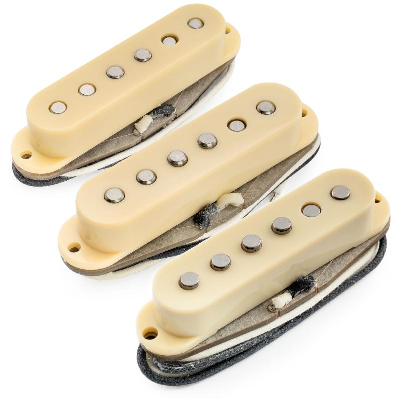 Musiclily Pro ST-60S Staggeredアルニコ5 シングルコイルピックアップPU Stratストラトエレキギター用