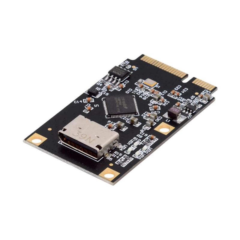 NFHK Mini PCI-E PCI Express to Oculink SFF-8612 SFF-8611 SFF-8654 SATA 3.0 4ポート アダプター コンバーター 6Gbps ディスク拡張カード SSD用