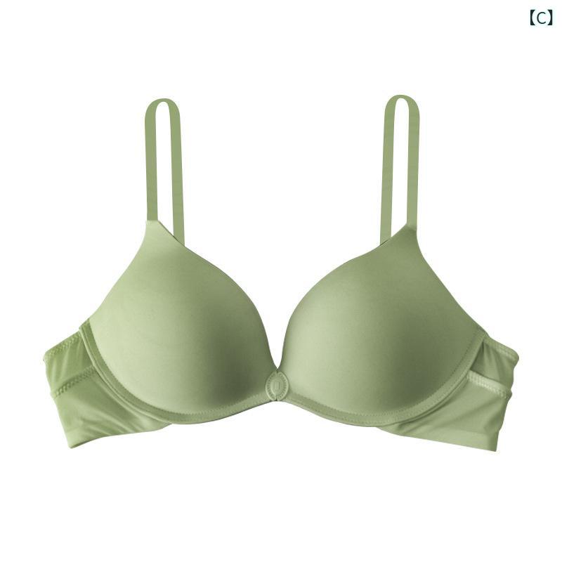 ブラジャー レディース インナー 下着 ノンワイヤーブラ シームレス 脇高 フロントホック 補正下着 谷間メイク 盛りブラ 脇肉スッキリ 防止 伸縮性 通気性 肌に優しい 柔らかい 軽量 快適 フィット感 無地 ブラック ベージュ remake-buddy-10792885 リメイクバディー サンプル画像3