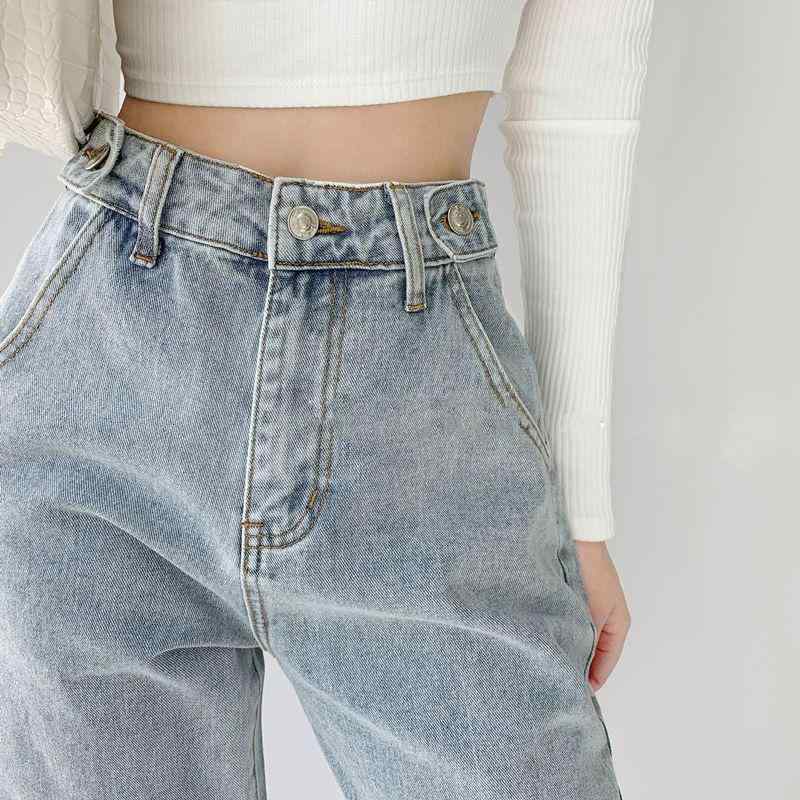 デニムパンツ レディース ストレートパンツ パンツ ヴィンテージ風 ハート柄 パッ...