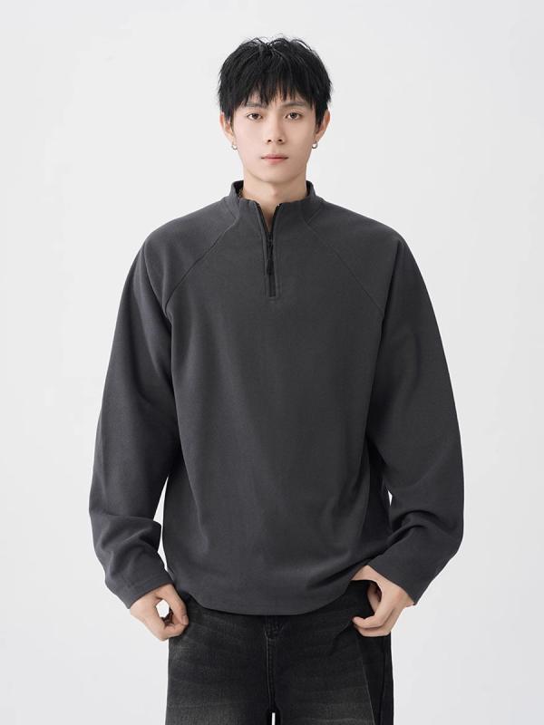 Tシャツ レディース メンズ アメリカン ヴィンテージ風 裏起毛 長袖 ハーフジップ スタンドカラー インナー 防寒 暖かい カジュアル 秋冬 普段使い・主な素材: ポリエステル・柄: 無地・シルエット: ルーズ・スタイル: プルオーバー・ネックライン: スタンドカラー・袖丈: 長袖・厚さ: 普通・誤差範囲: 1-3cm・素材混率: 90%・シーン: カジュアル・スタイル詳細: ジッパー装飾・カラー: ダークグレー、ブラック、ホワイト・サイズ: M、L、XL、2XL、3XL・袖のタイプ: レギュラー・対象年齢: 大人・性別: メンズ・カテゴリ: Tシャツ・重さ: 約200g