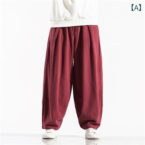 カジュアルパンツ メンズ 紳士 お父さん シニア ボトムス ズボン 綿麻 亜麻 リネン リラックス 直筒 ウエストゴム 紐 通気性 涼しい 快適 薄手 ゆったり 大きいサイズ 旅行 散歩 部屋着 オールシーズン ブラック ネイビー remake-buddy-10878590 リメイクバディー サンプル画像2