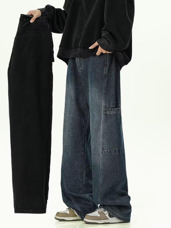 デニムパンツ ジーンズ メンズ テーパード 暖かい 裏起毛 羊毛 ウール混 厚手 スト...