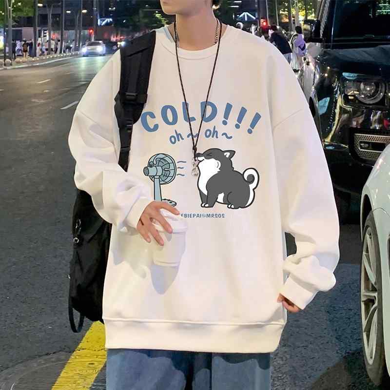 ・カテゴリ: パーカー、スウェット・スタイル: カジュアル・ネックライン: クルーネック・袖丈: 長袖・主な素材: ポリエステル100%・柄: 無地・デザイン詳細: プリント・シルエット: ルーズフィット・カラー展開: ホワイト、ブラック、アプリコット、ホワイトグレー・サイズ展開: M、L、XL、2XL、3XL、4XL、5XL・対象: メンズ・袖の種類: ドロップショルダー・重量: 約301〜350g