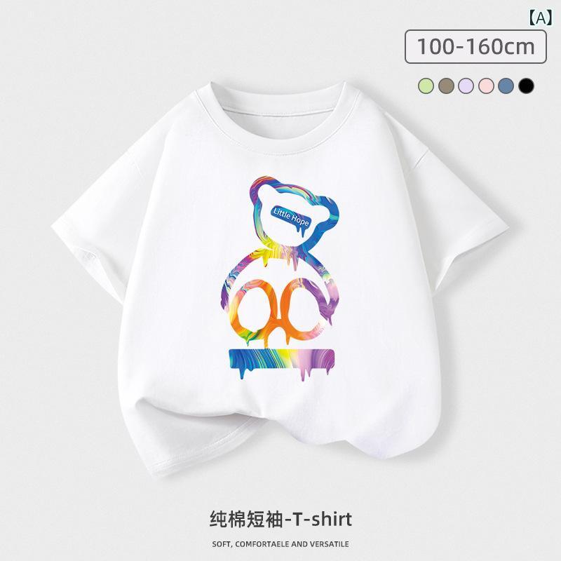・カテゴリ: キッズTシャツ・スタイル: 欧米風・ネックライン: クルーネック・袖丈: 半袖・主な素材: 綿100%・生地加工: 柔軟処理・柄: キャラクター・機能: 吸湿速乾・対象: 男女兼用・推奨年齢: 3歳以上・カラー展開: ホワイト、ブラック、イエロー・サイズ展開: 100cm、110cm、120cm、130cm、140cm、150cm、160cm