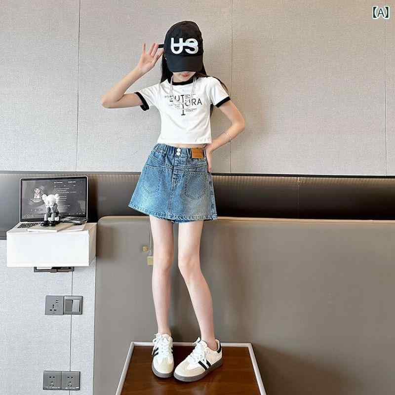 ・カテゴリ: キッズアンサンブル・スタイル: カジュアル・主な素材: テンセルデニム・厚み: 薄手・カラー展開: トップス、パンツ・サイズ展開: 120cm、130cm、140cm、150cm、160cm、170cm