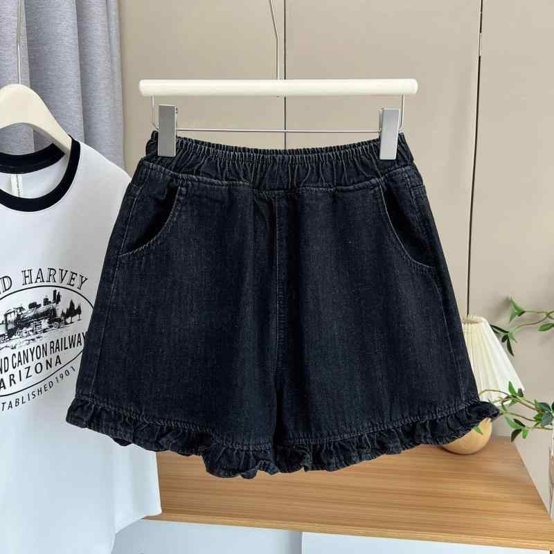 ・カテゴリ: 直筒パンツ・主な素材: 綿 80%-90%・スタイル: 通勤風、気質通勤・デザイン特徴: フリル、ワイドパンツ・加工技術: ノーアイロン加工・カラー展開: 画像通り・サイズ展開: 1XL、2XL、3XL、4XL、5XL、6XL・パンツ丈: 5分丈・性別: 女性