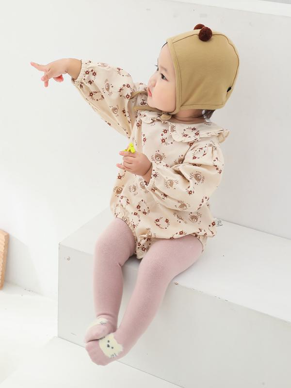 ベビーレギンス 男の子 女の子 コア機能 伸縮性 コットン 高腰 厚手 防寒 暖かい 秋 冬 お出かけ 普段使い 通園 ベージュ ピンク グレー レギンス タイツ スパッツ リブ リブニット キッズ 赤ちゃん 幼児