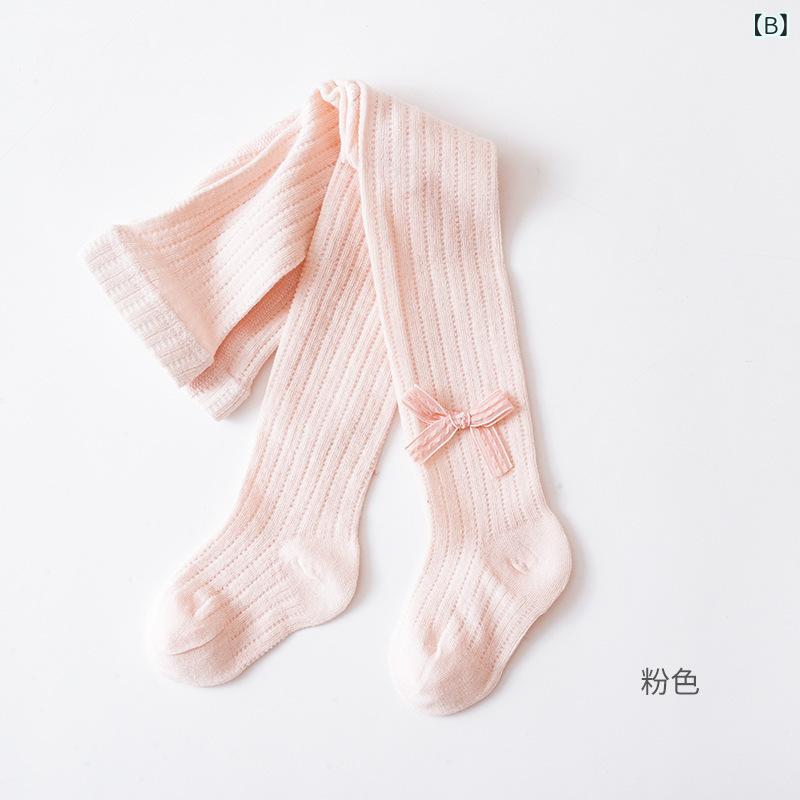 レギンス タイツ ベビー キッズ 女の子 子供用 メッシュ 薄手 涼しい 綿 透け感 透...