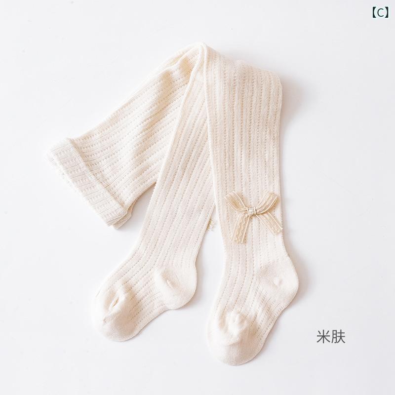 レギンス タイツ ベビー キッズ 女の子 子供用 メッシュ 薄手 涼しい 綿 透け感 透...
